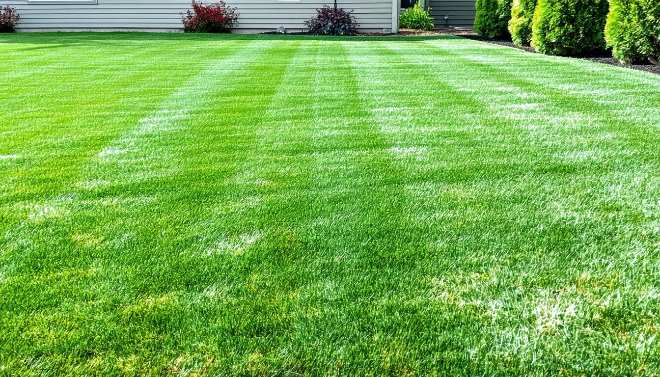 Clean, green lawn after professional pet waste removal